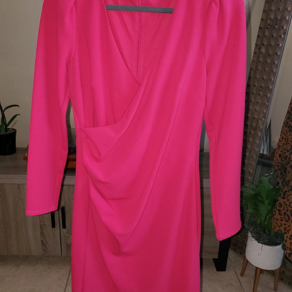 Hot pink dress